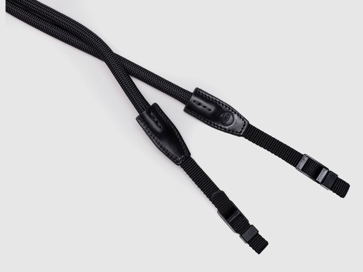 Leica tracolla in corda, nera, 126 cm, SO
