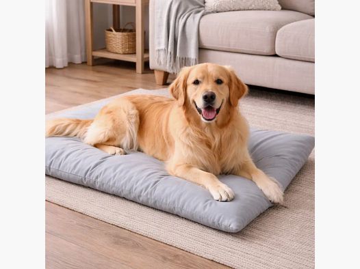 Non-slip dog mat gray 300D 90x65 cm