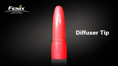 Roter Diffusor – Lichtstreuaufsatz für Fenix-Taschenlampen der TK-Serie