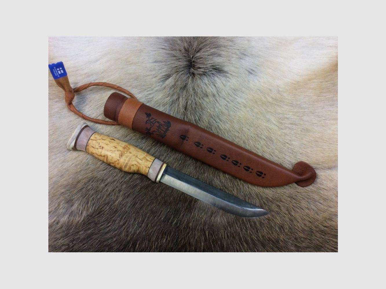 WOOD JEWEL Schnitzmesser mit Griff aus Maserbirke / VUOLU 13