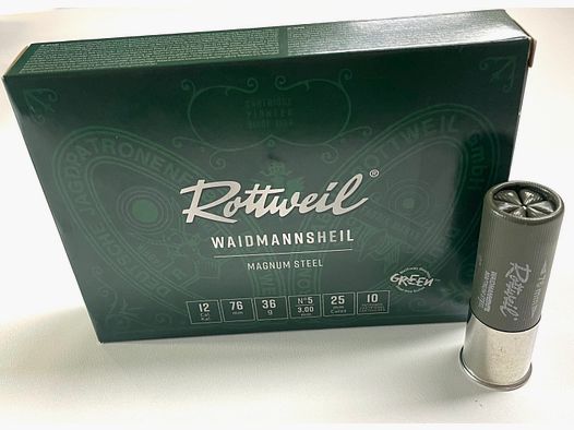 Rottweil 2431733 Waidmannsheil Steel Magnum Steel12/76 36g 3,00 mm 10St