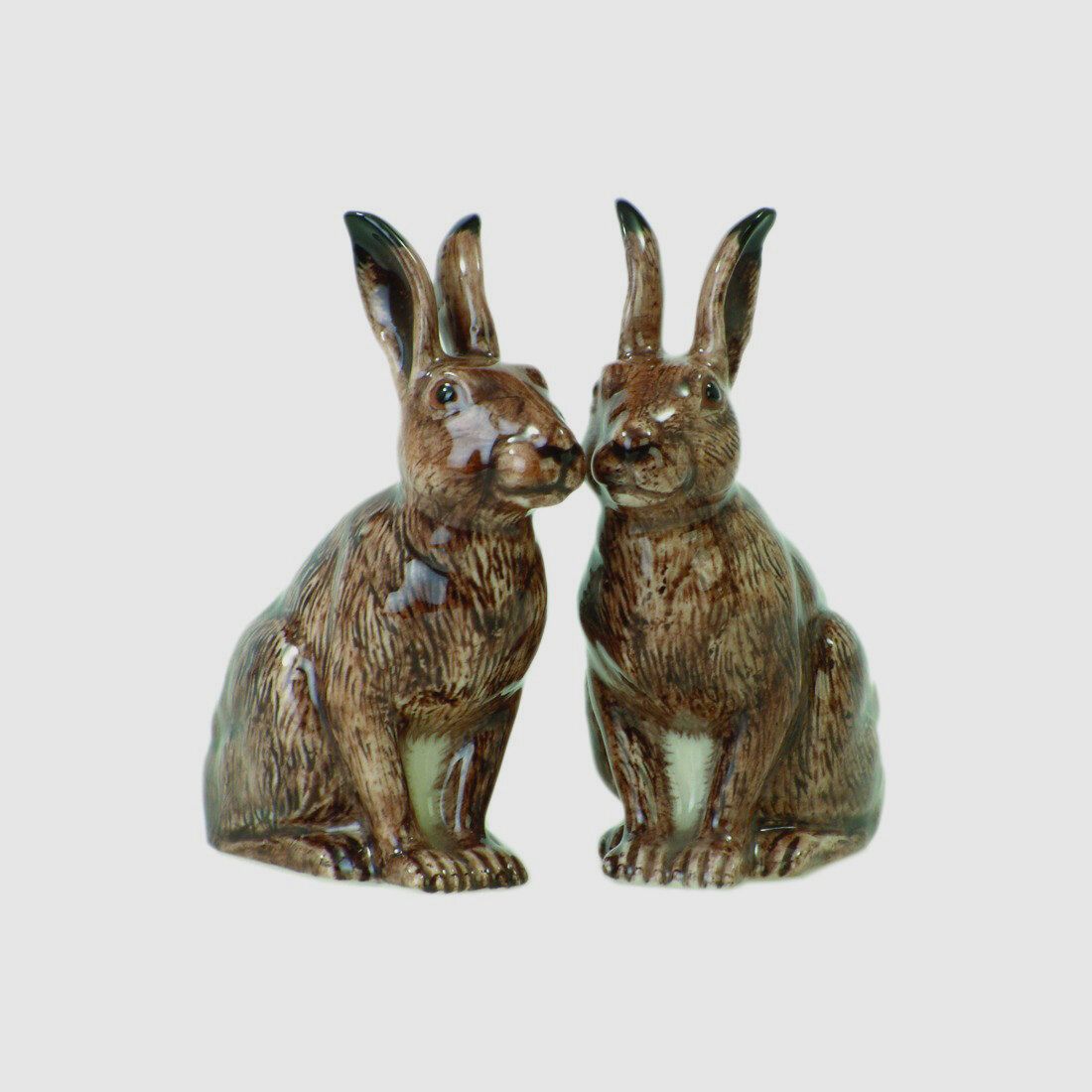 Lovergreen porcelain motif rabbit salt and pepper shakers