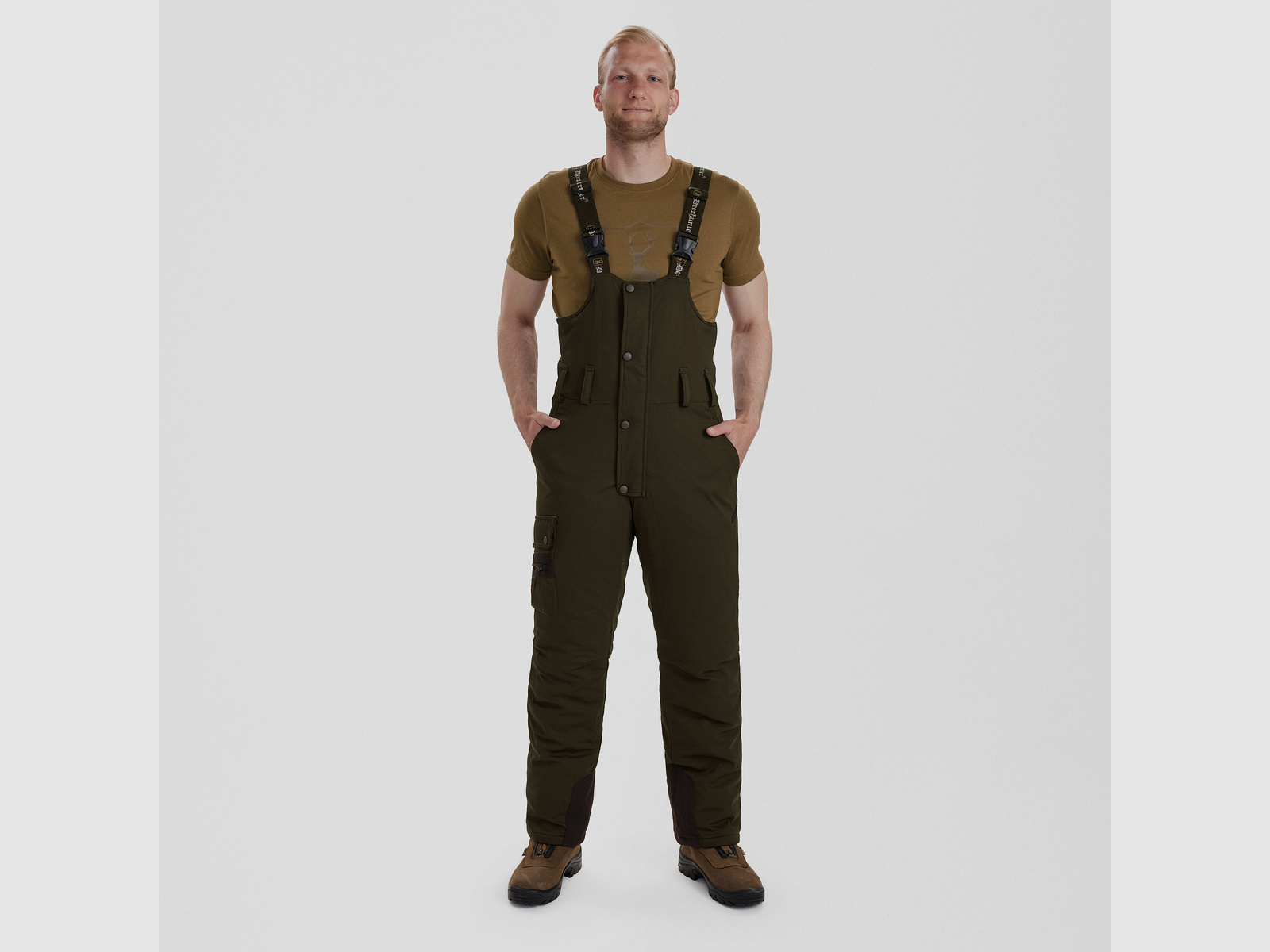 Muflon Latzhose - Art Green – Kleidergröße Herren: 52