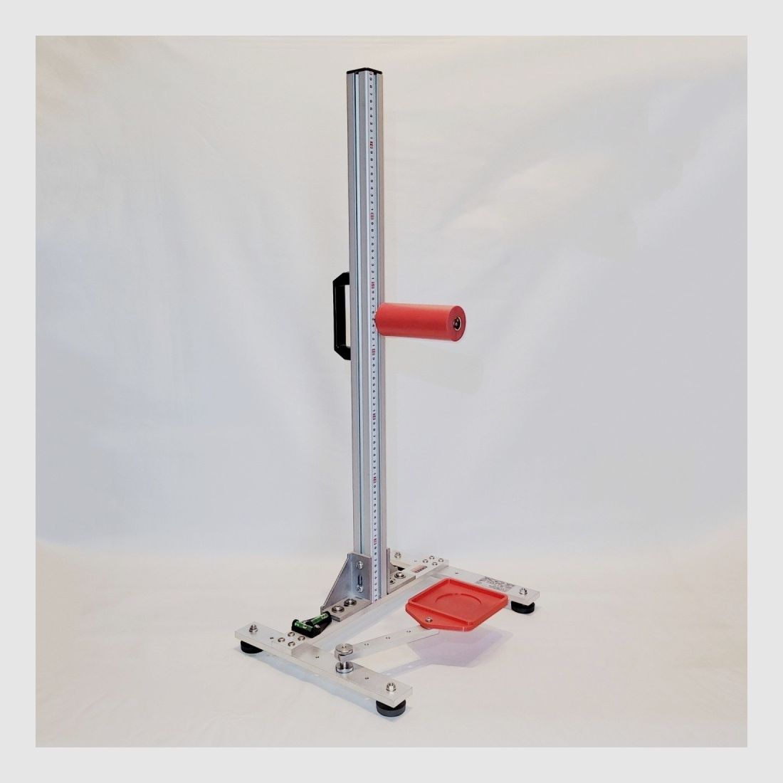 KGF Auflagestativ - Auflageständer Alu H-800-Ultimate mit Buchenholz-Auflage, Waage, Griff, Maßband + Munitionshalter