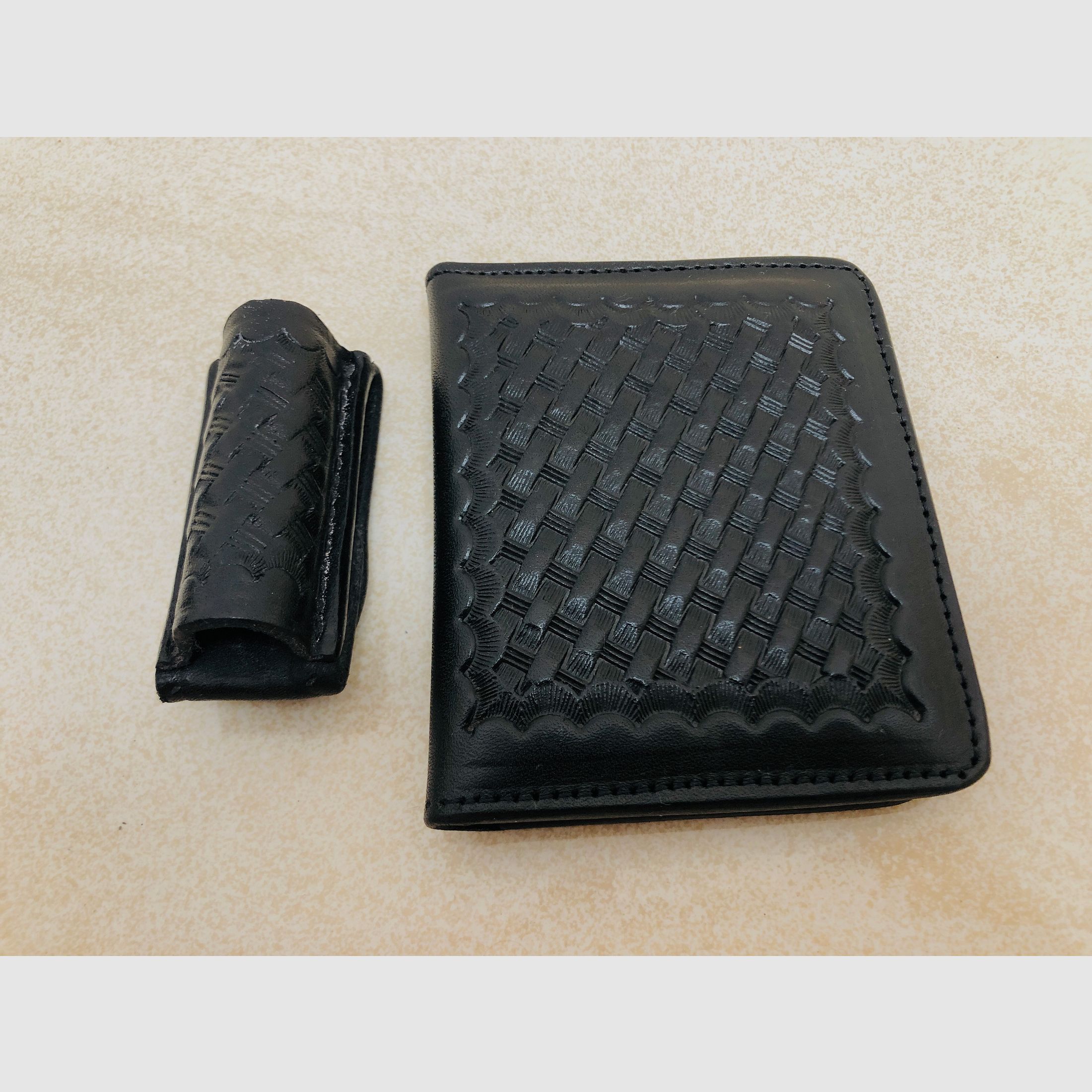 ••• Holster policyjny Bucheimer US + etui + latarka holsterska do rewolweru •••