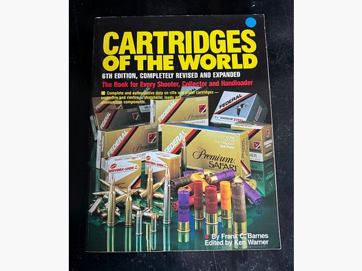 Buch  über Munitionsarten Cartridges of the world