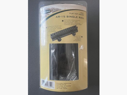 Weaver AR-15 Single Rail Flat Top Mount 48321 – Nieuw in OVP