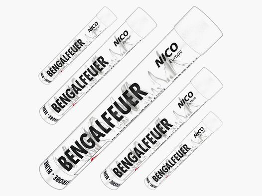 5 pièces SET !!! Nico Pyro Bengal feu blanc - clignotant