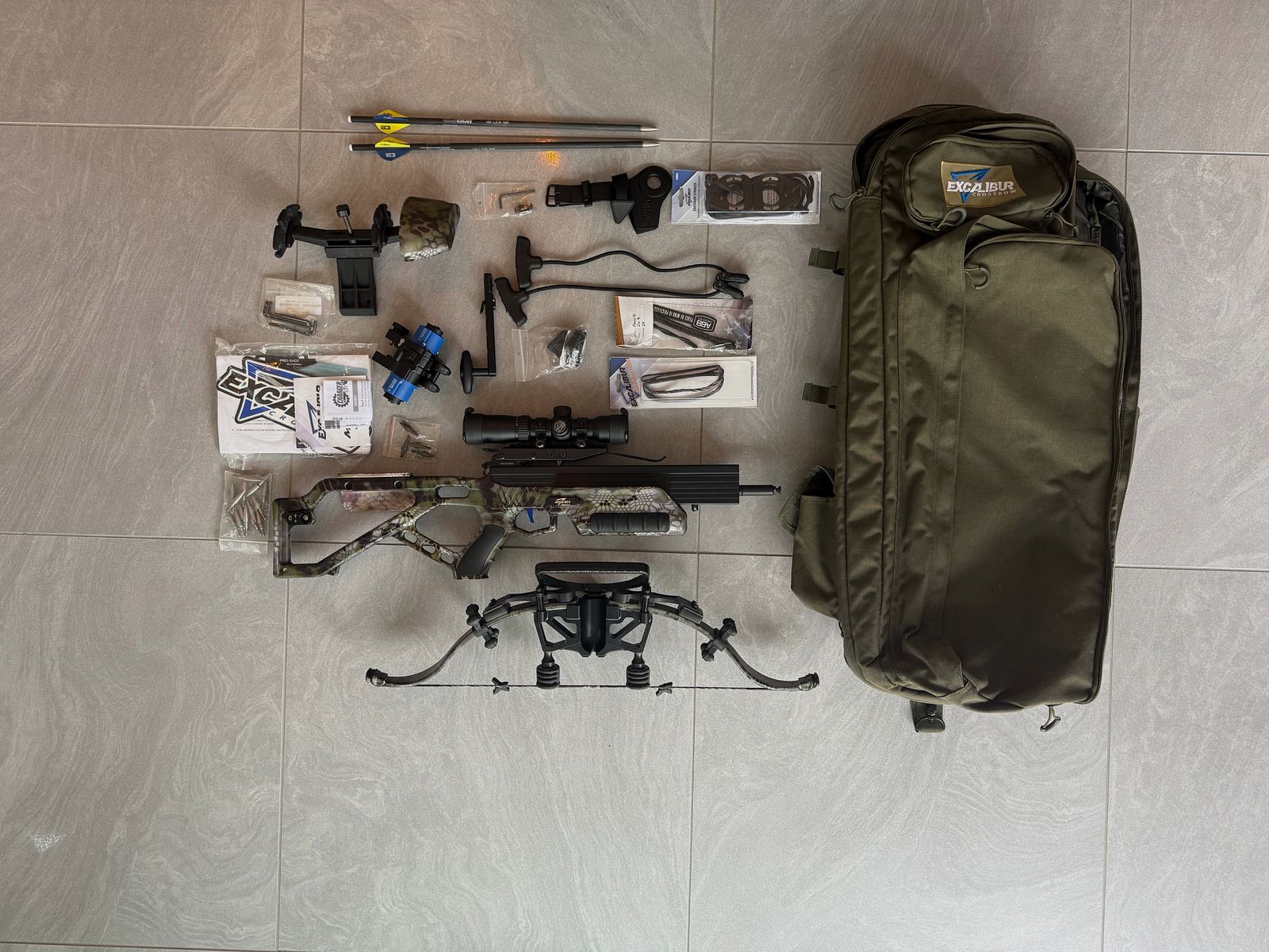 Excalibur Micro 360 TD PRO full suppressed kryptek Armbrust