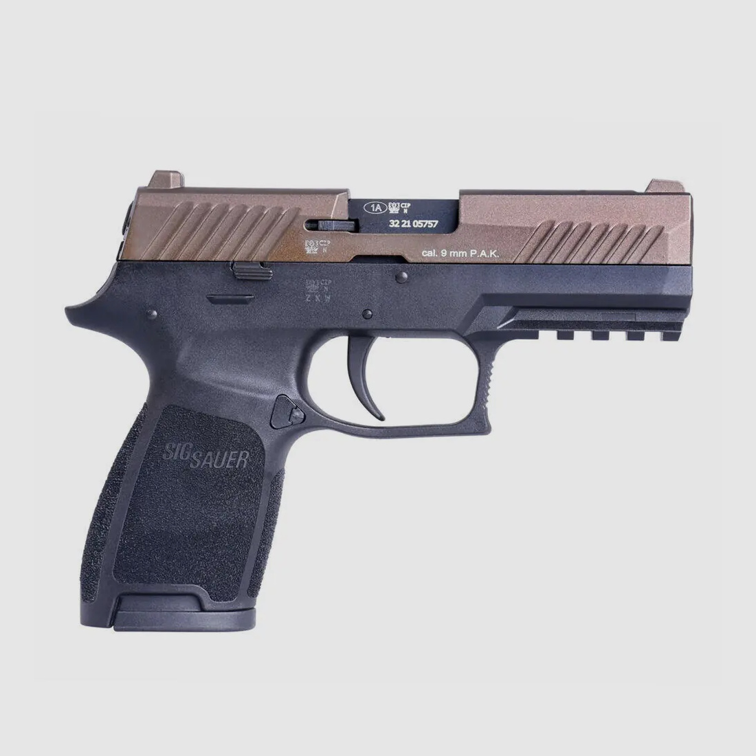 SIG SAUER P320 BRONZE SCHRECKSCHUSSPISTOLE IM KALIBER 9 MM P.A.K.