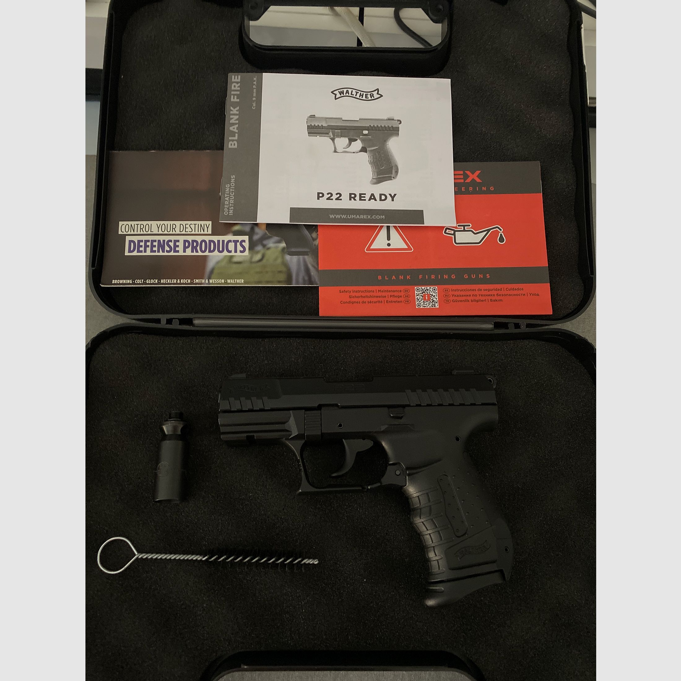 Walther P22 Ready 9mm P.A.K. mit Koffer Neu