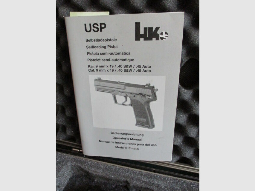 Pistole Heckler & Koch USP Expert 9mm Luger mit Koffer und Magazin	 USP Expert