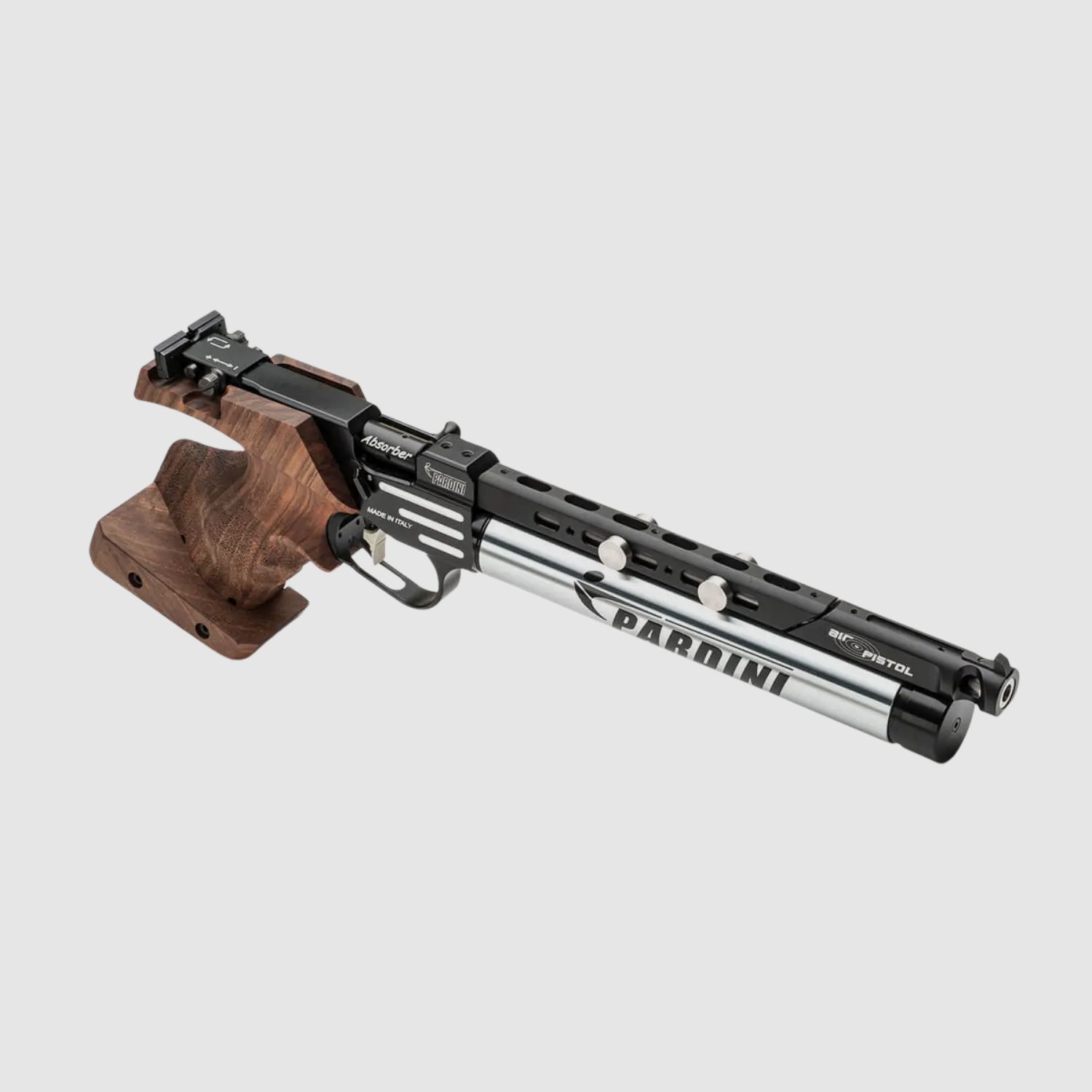 Pardini K12 Absorber Wsparcie Pistolet Pneumatyczny Kaliber 4,5mm Całkowicie Czarny Rozmiar M