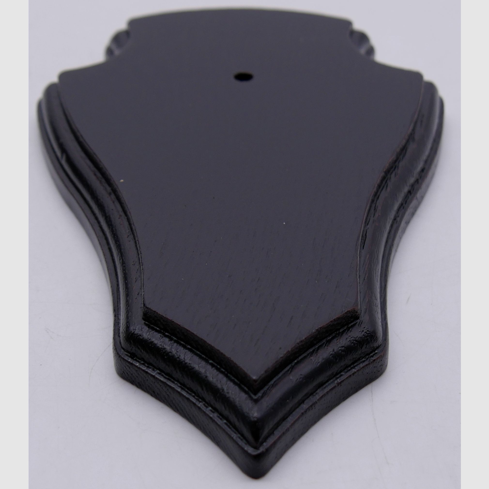 Wappenschilder für Rehtrophäen Doppelfräsung aus Eichenholz Dunkel 18x11cm