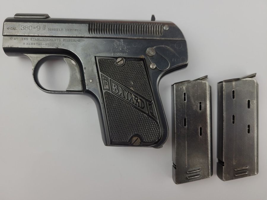 Notevole pistola Pieper Bayard modello 1908 – RARA in 380 ACP – 2 caricatori! CONDIZIONE TOP!, immagine 12 di 16