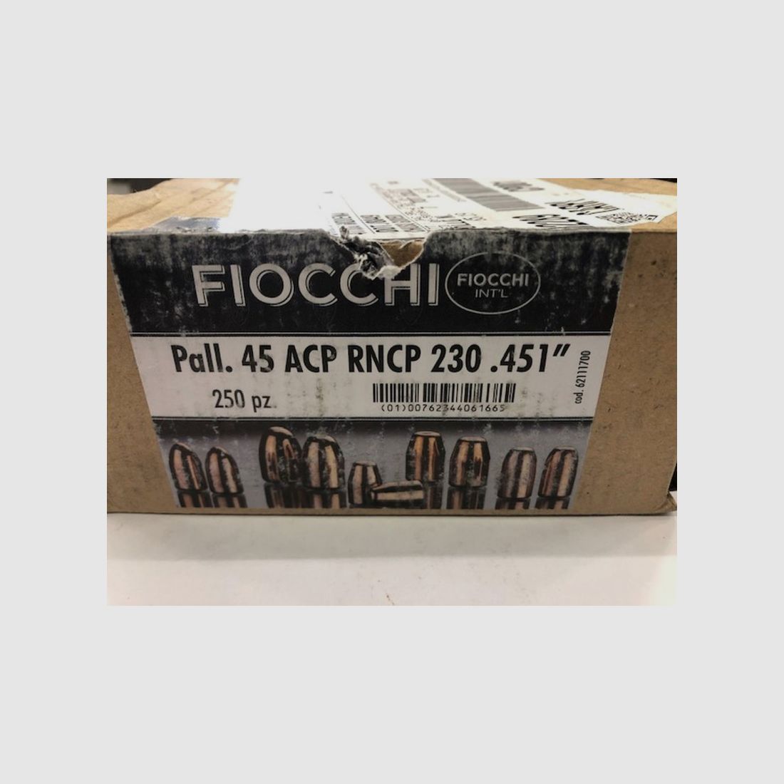 FIOCCHI BALAS CUBIERTAS DE COBRE C45 GR230 RNCP, imagen 1 de 2