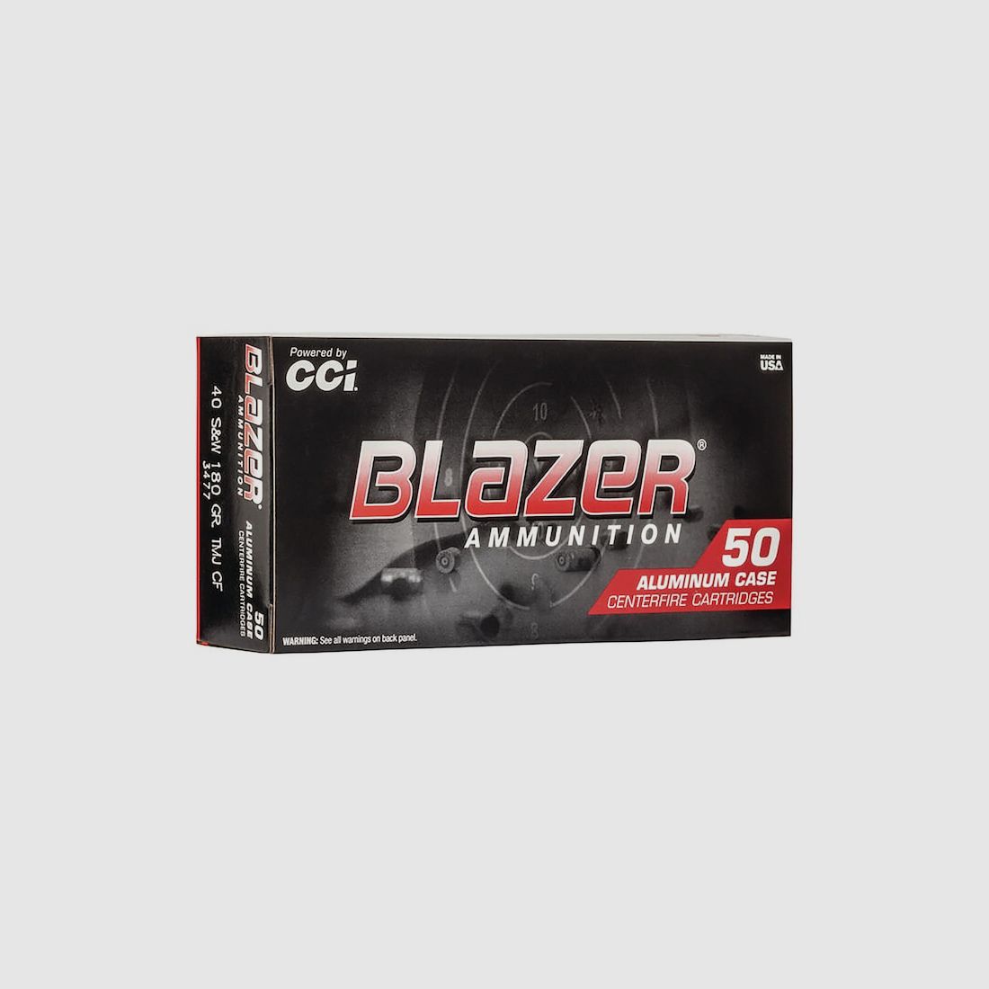 CCI Blazer Clean-Fire .40 S&W 180GR TMJ FN 50 cartuchos