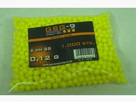 BBs 0,12g/1000ud/amarillo - bolsa/6mm/GSG-9