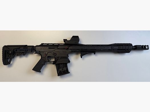 Typhoon F12 - Classic Black Serie IV - IPSC Paket III, Falke Leuchtpunktvisier, SLF mit Kastenmagazin, mit umfangreichem Zubehör - NEUWERTIG