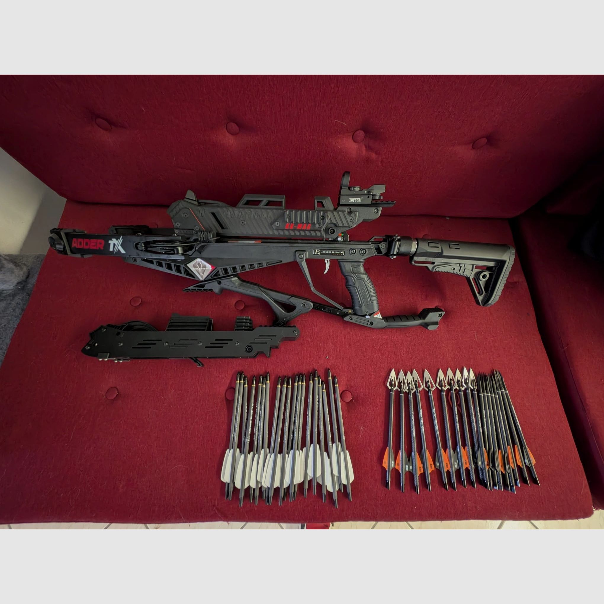K Adder V3 TX-Compound + Mey Folding Stock + TT Bag