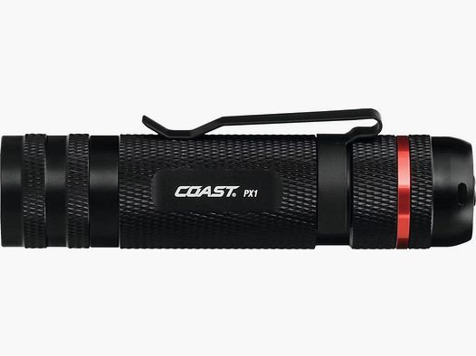 Coast PX1 LED Lampe, fokusierbar, Blister 315 Lumen, Twist Fokus, 3X AAA