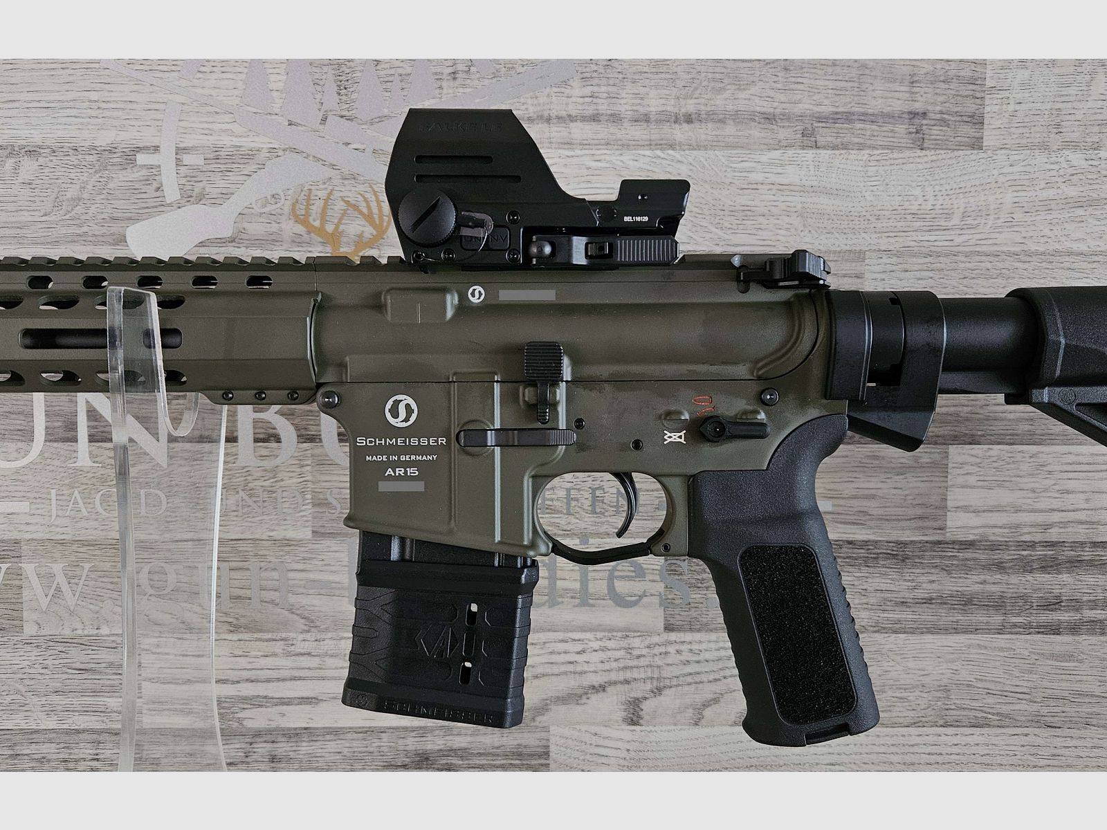 Schmeisser AR-15 M4FL OD Green 14,5" Cal. .223Rem. - Ensemble complet - frais de port gratuits ! - Nouveauté du commerce spécialisé