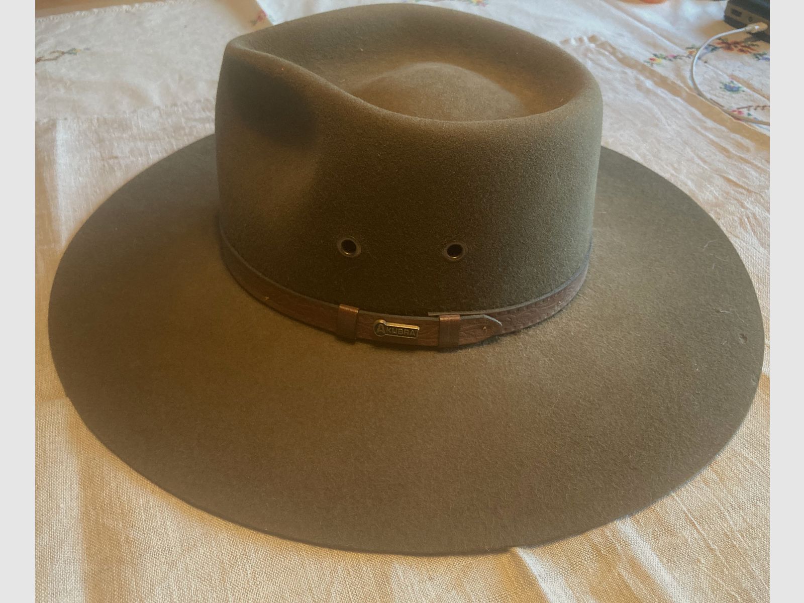 Filzhut der Marke Akubra aus Australien, neuwertig