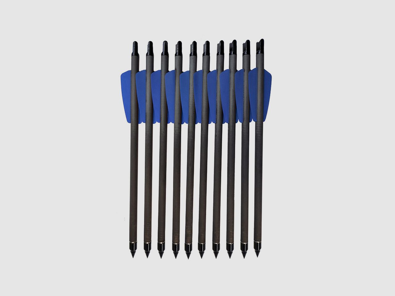 Carbon Pfeile Carbon Bolt, speziell fĂĽr die Armbrustpistolen X-Bow Cobra, R9, RX, Adder, 7,5 Zoll, Feldspitze, 10 StĂĽck