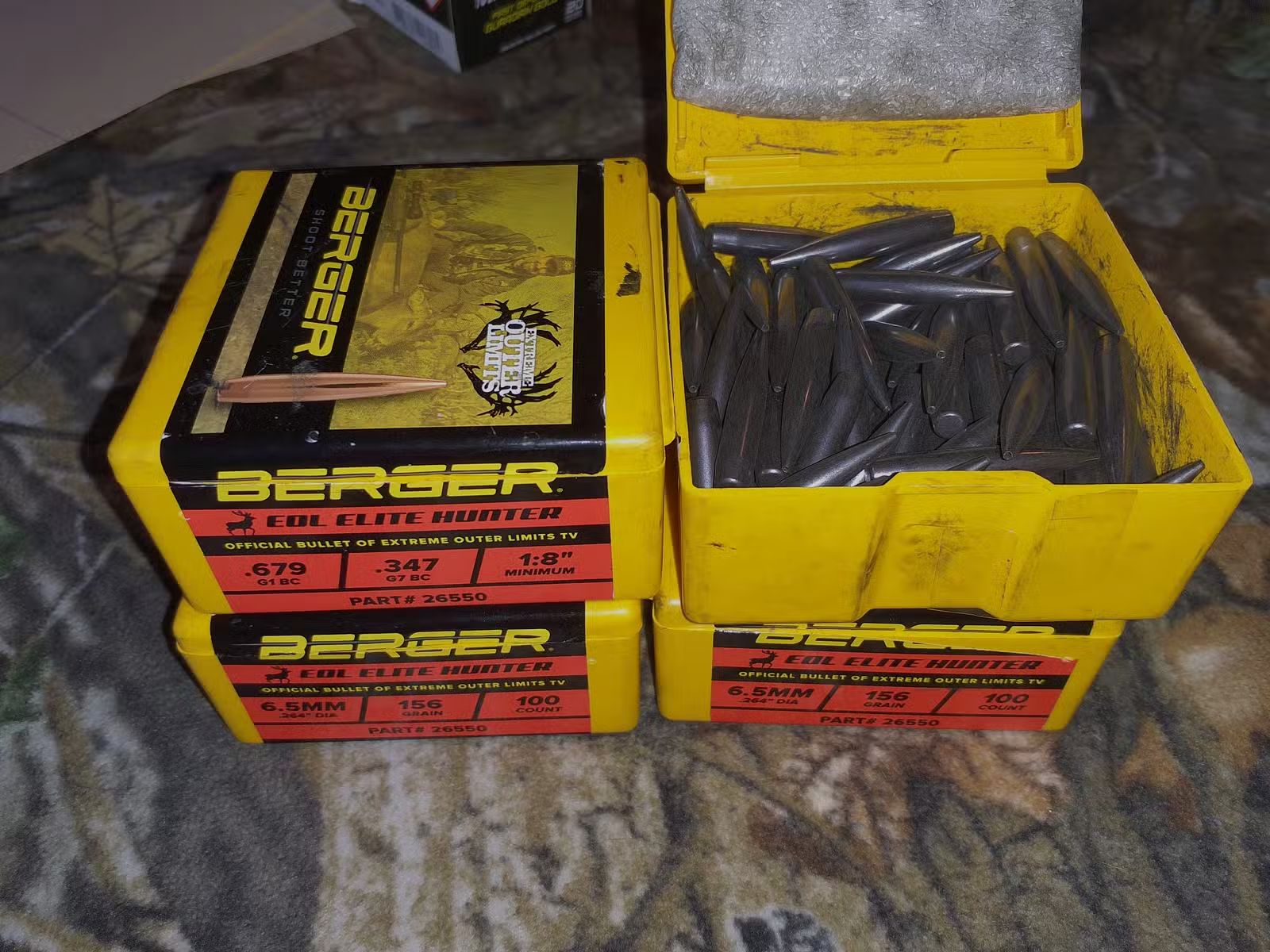 Berger EOL Elite Hunter .264 6.5mm 156gr 400 Geschosse