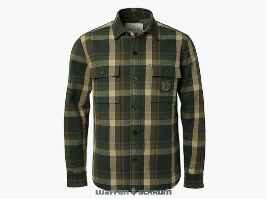 Chevalier Hemd Axe Overshirt Green Checked