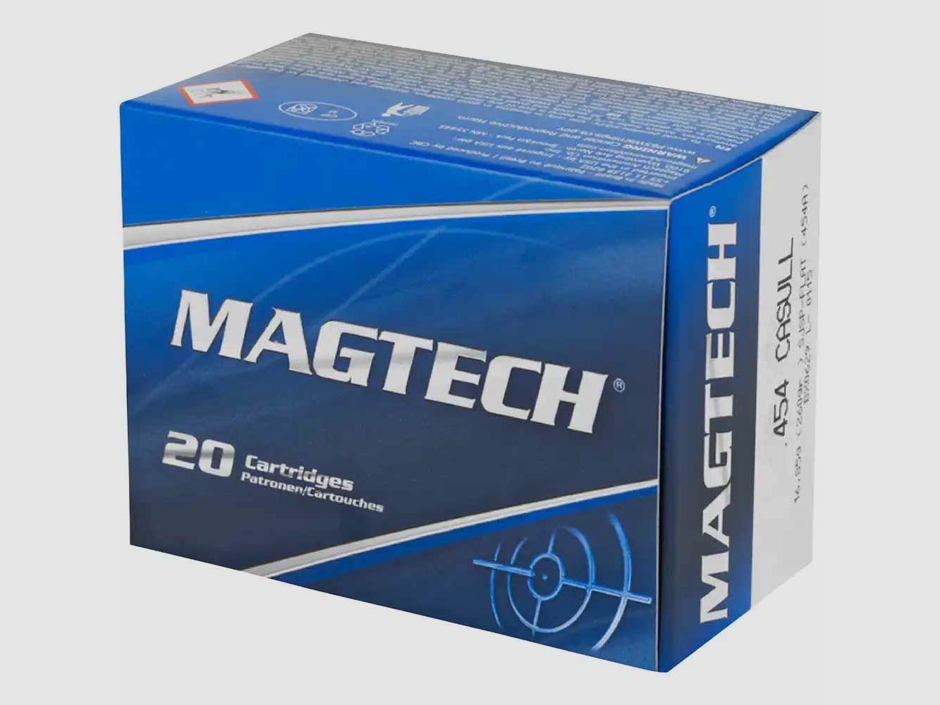 Magtech .454 Casull, SJSP 260grs. 20 rounds