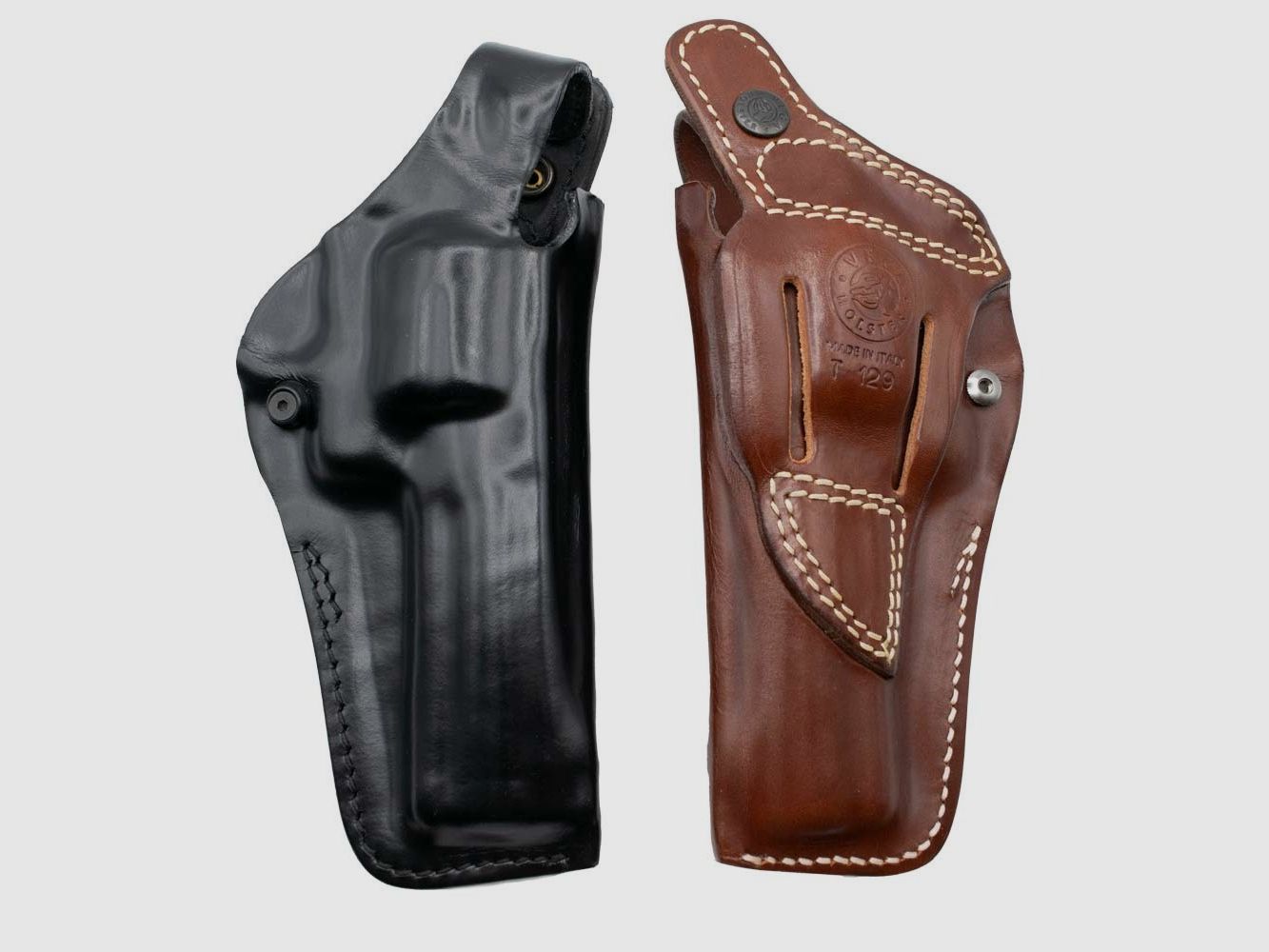 Lederholster "FBI" PRO 3" K-Frame S&W 10/19/66/67/Combat/Grizly,Colt Trooper,Ruger Security/Service/Speed SIX,Manurhin,HW 357-Schwarz-Linkshänder