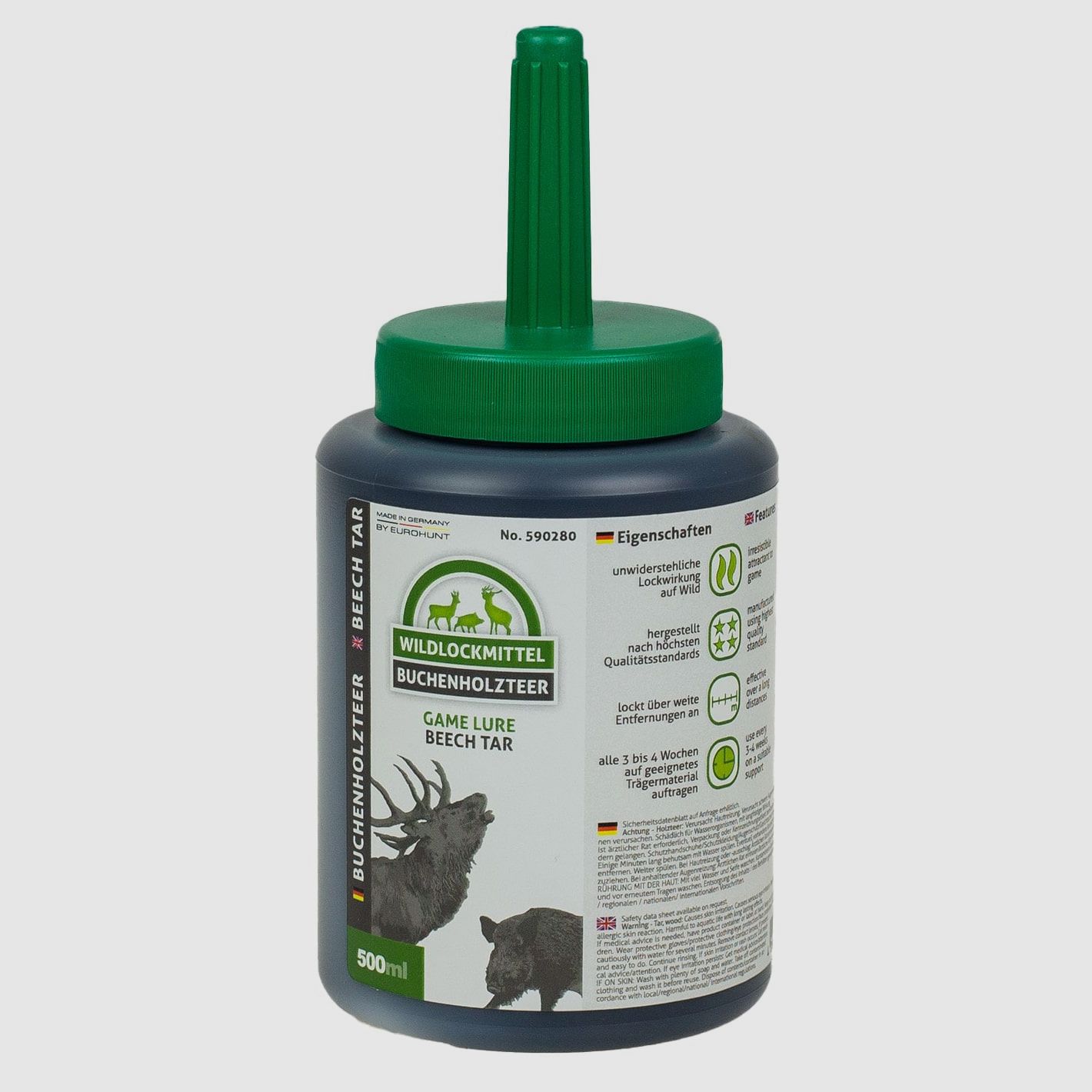 Eurohunt Buchenholzteer 500ml mit Pinsel