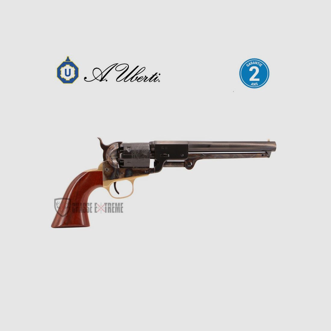 Revolver UBERTI 1851 Navy Leech Rigdon Kal 36 7.1/2"