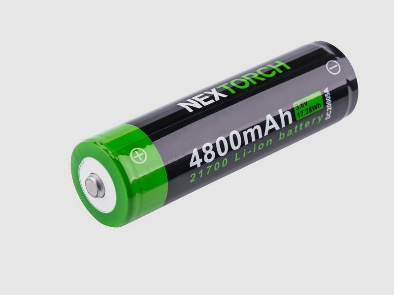 NEXTORCH DC20045B 21700 Batterie USB-C – 3,6 V 4.800 mAh pour TA30MAX & TA30CMAX