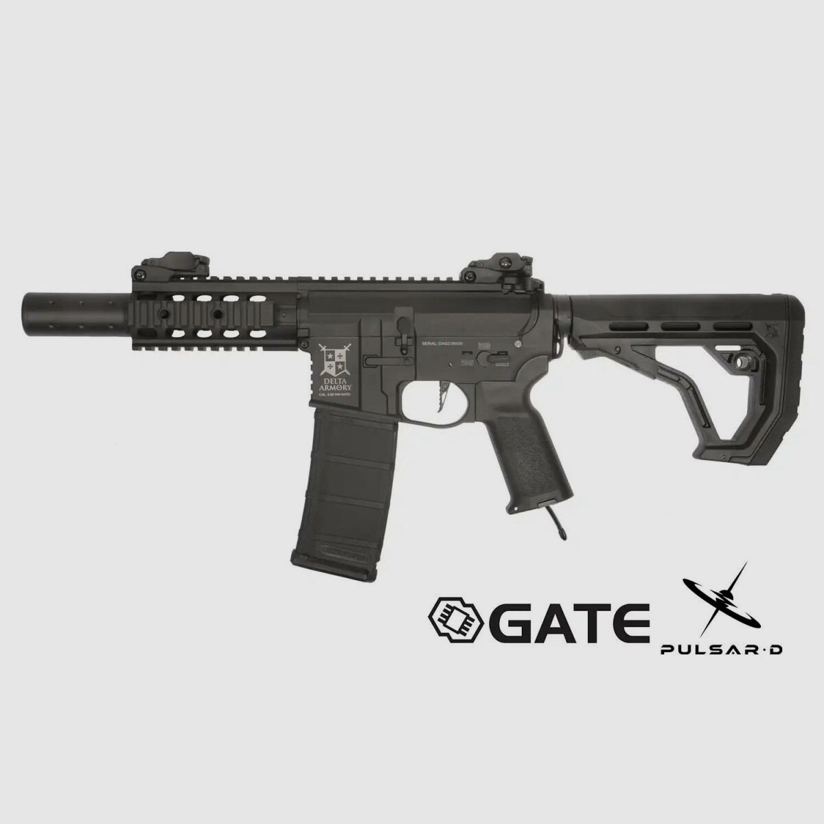 AR15 SilentOps CQB Bravo EAGLE Schwarz HPA Softair Gewehr Frei ab 18 Jahren | Delta Armory