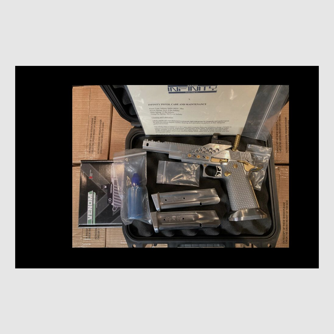 Infinity 2011 IPSC Open Racegun 38 Super Auto