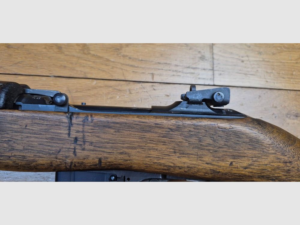Sehr seltene USM2 Repetierbüchse – Die automatische Version (select-fire) der USM1 – Herstellung INLAND von 1945 – Originalkaliber .30 M1 (7,62×33) – Waffe Typ T4/M2, nicht aus einer umgebauten USM1 – Ausgezeichneter Zustand – TBE++ – Kriegsgerät Kategorie A2 – NUR EXPORT, Bild 35 von 41