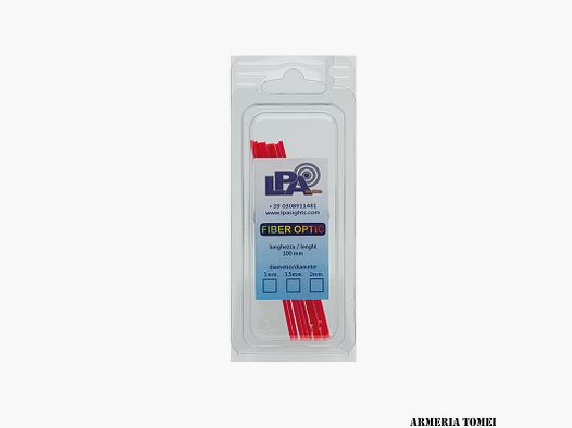 LPA SIGHT – BFO15R FIBRA OTTICA ROSSA ø 1.5mm (1pz)