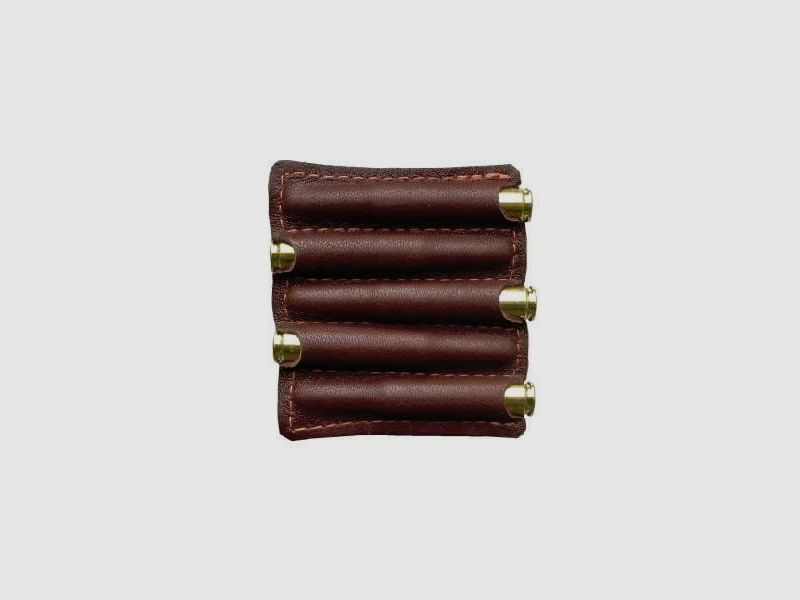 Étui à cartouches en cuir d'élan AKAH pour 5 cartouches