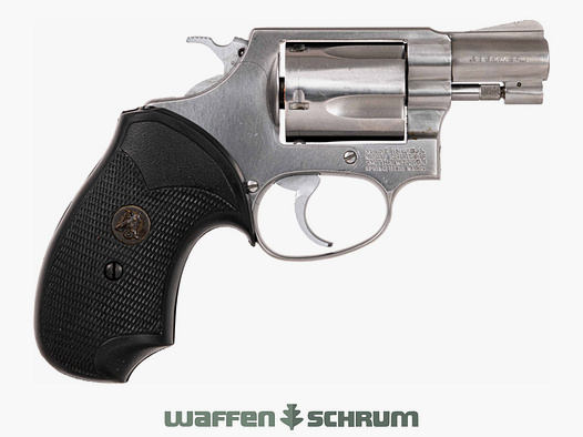 Smith & Wesson Mod. 60 .38Special , Lederholster , LL: 1,85 Zoll, Gummigriffschalen
