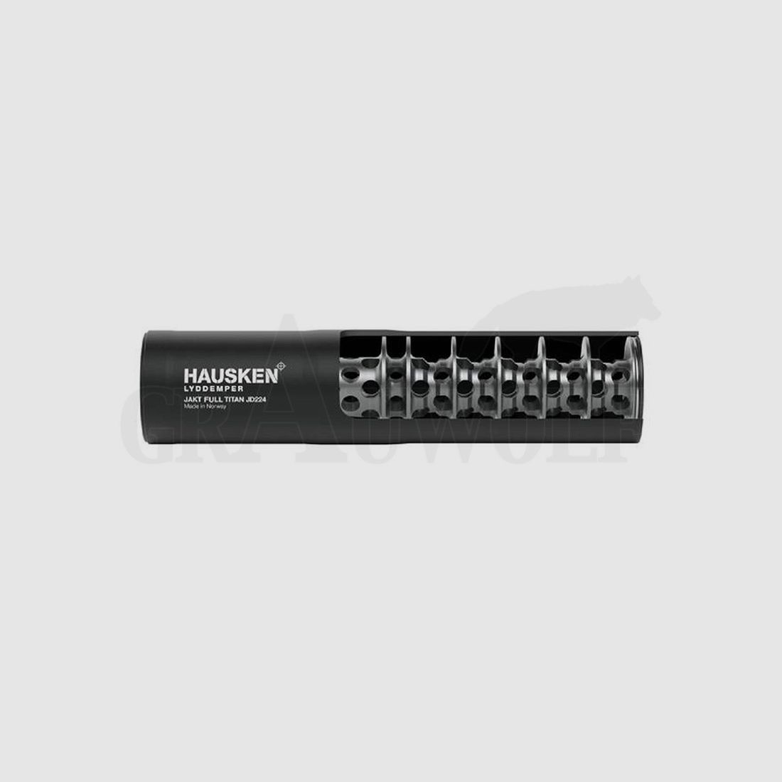 Hausken Silenciador JAKT JD 224 FTi FULL TITAN Negro Cal. 8,25mm/8mmS