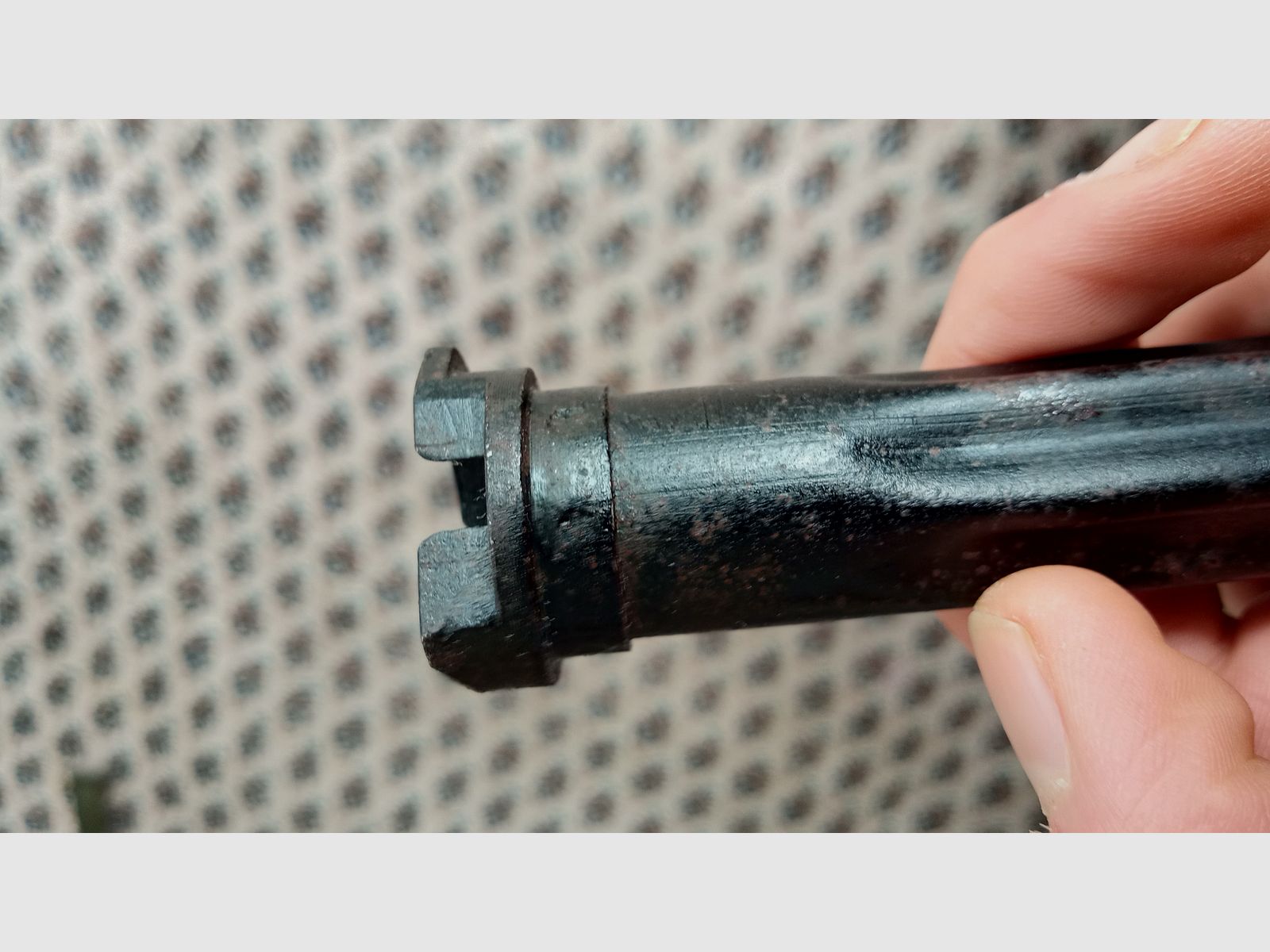Spätes ungarisches AMD-65 Gasrohr von FEG phosphatiert und schwarz lackiert / unbenutzt aber rostig // AK / AKM