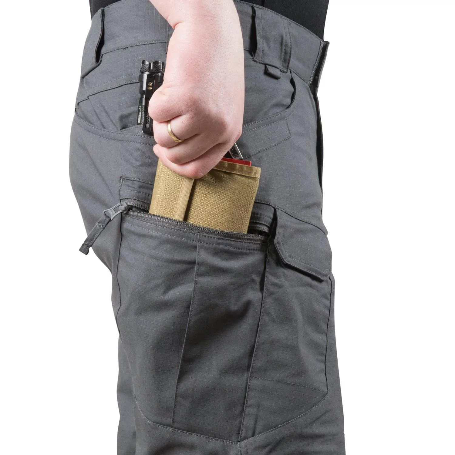 Pantalones cortos Helikon UTS 8,5 PolyCotton Ripstop Ash Grey (SP-UTS-PR-85), imagen 14 de 20