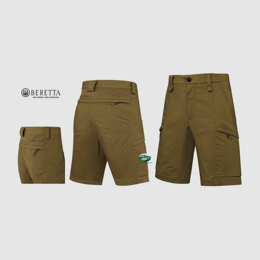 BERETTA Short Lowpro Flach Dunkelbraun BU431