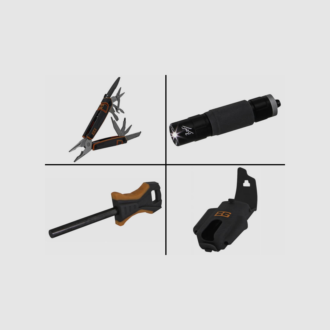 B-Ware Multitool Survival Tool Pack Gerber Bear Grylls Needle Nose Zange Mini-Lampe usw (P18)