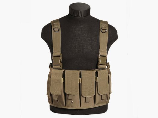 Taktisches Geschirr 6 Taschen TAN