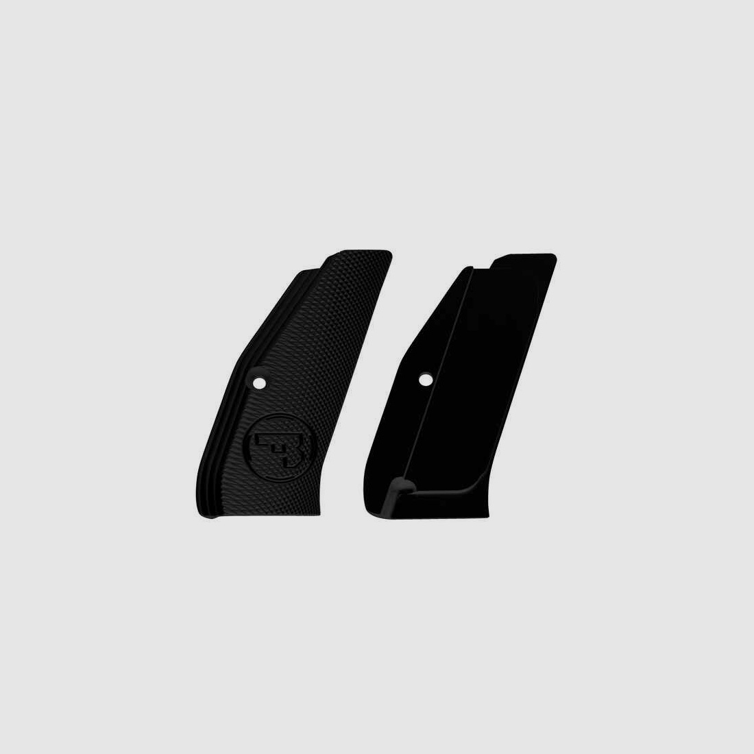 Griffschalen Alu black SP01 lang ohne Jetfunnel