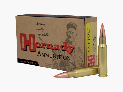 308 Winchester Hornady CUSTOM™ 150 gr SST® VE20