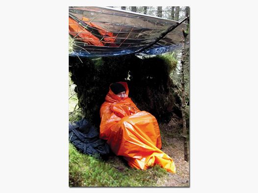 BCB BCB Bedruckter Survival-Sack orange